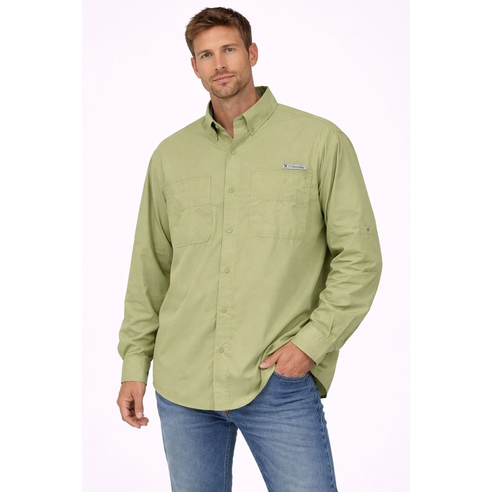 Columbia Men's Long Sleeve Vented Fishing‎ Shirt Size XL